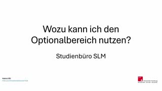 Miniaturansicht - Video 6: Wozu kann ich den Optionalbereich nutzen?