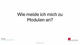 Miniaturansicht - Video 10: Wie melde ich mich zu Modulen an?