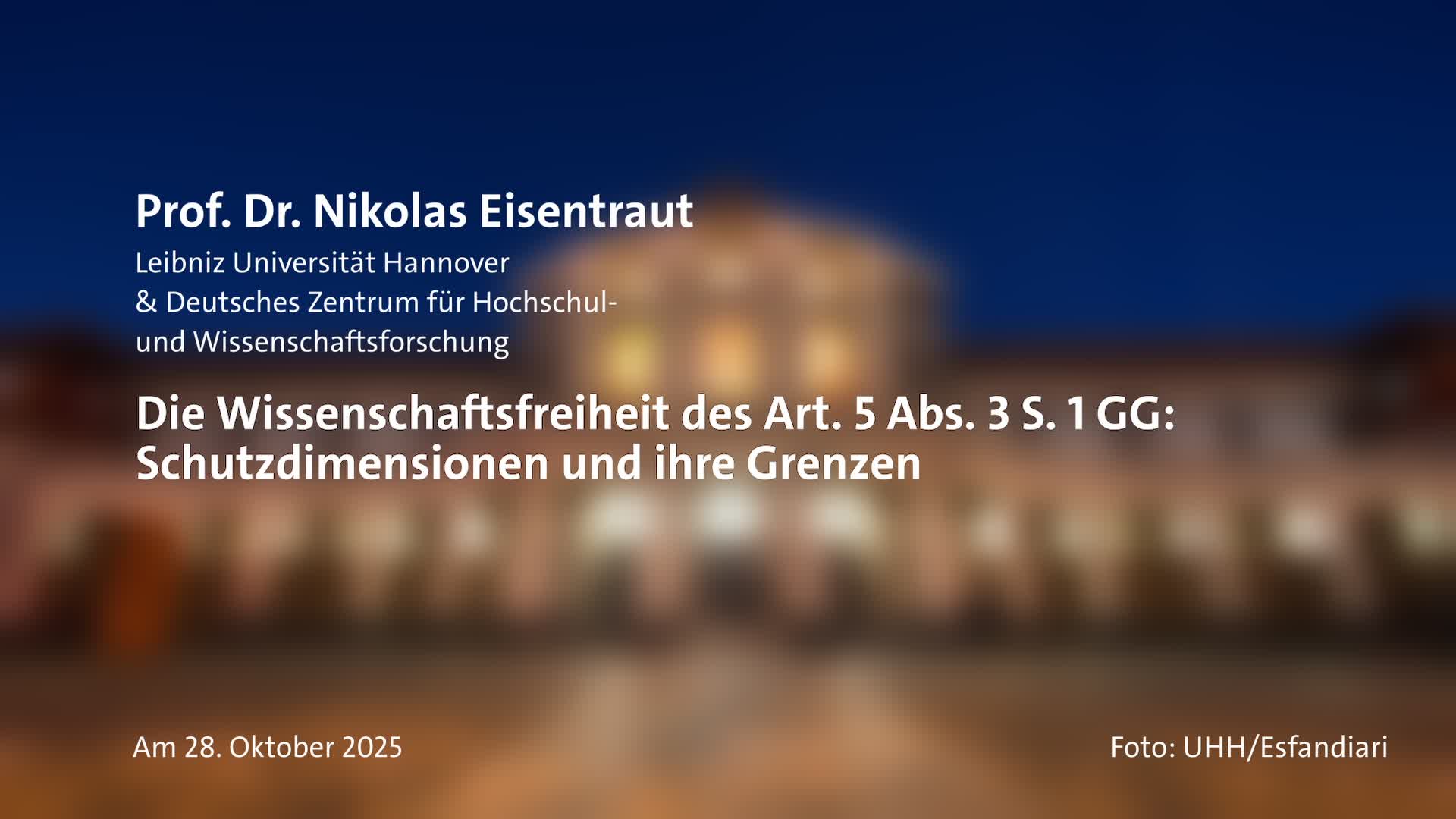 Thumbnail - Die Wissenschaftsfreiheit des Art. 5 Abs. 3 S. 1 GG: Schutzdimensionen und ihre Grenzen