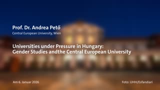Miniaturansicht - Universities under Pressure in Hungary:  Gender Studies and the Central European University