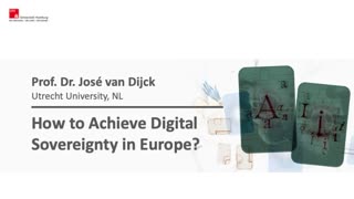 Miniaturansicht - How to Achieve Digital Sovereignty in Europe?