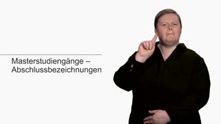 Miniaturansicht - Masterstudiengänge, Abschlussbezeichnungen Glossar DGS