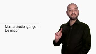 Miniaturansicht - Masterstudiengänge, Definition Glossar DGS