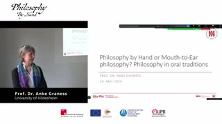 Thumbnail - Philosophy by Hand or Mouth-to-Ear Philosophy? Philosophy in Oral Traditions