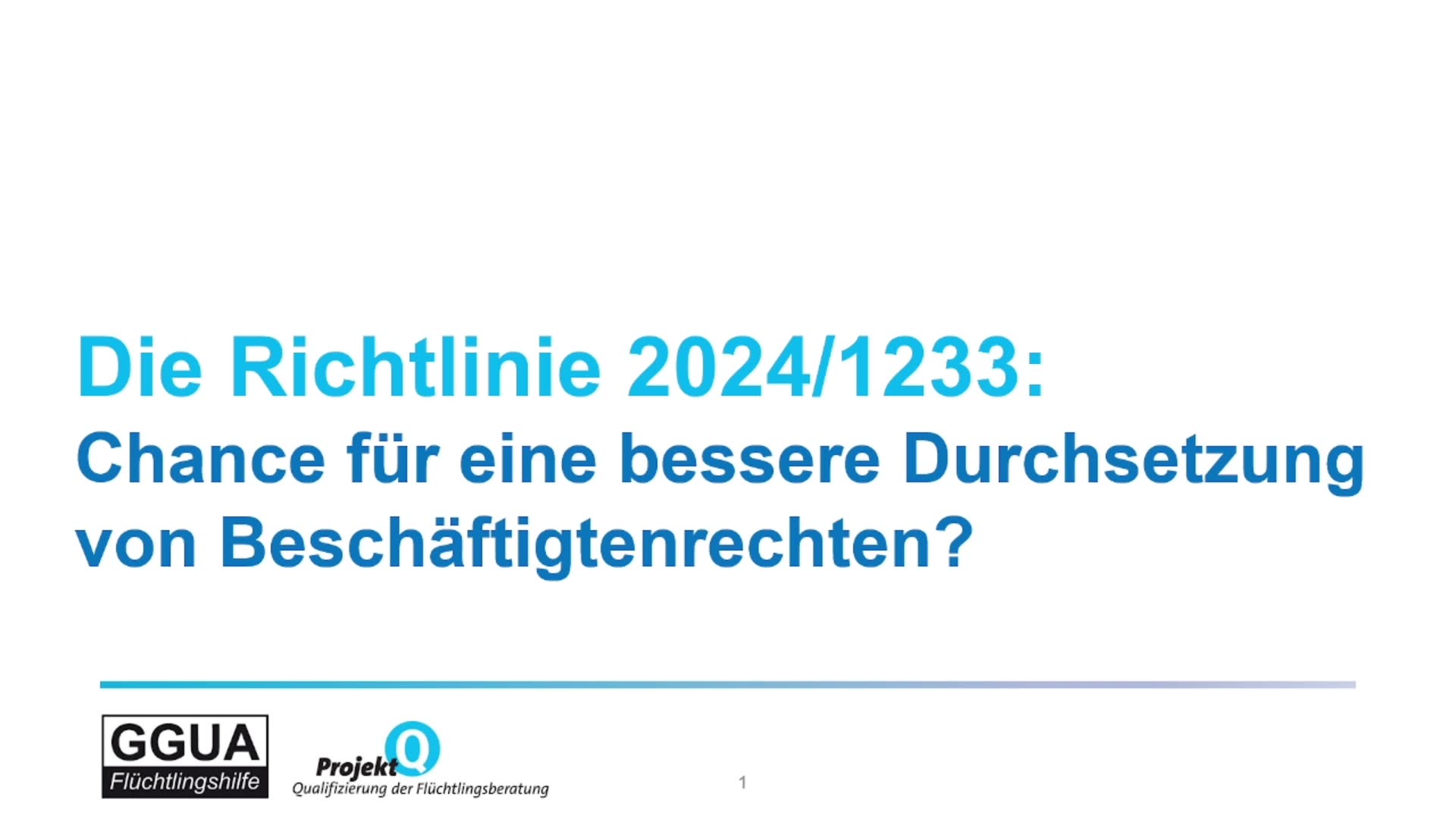 Miniaturansicht - Die Richtlinie (EU) 2024/1233 - Chance für eine bessere Durchsetzung von Beschäftigtenrechten?