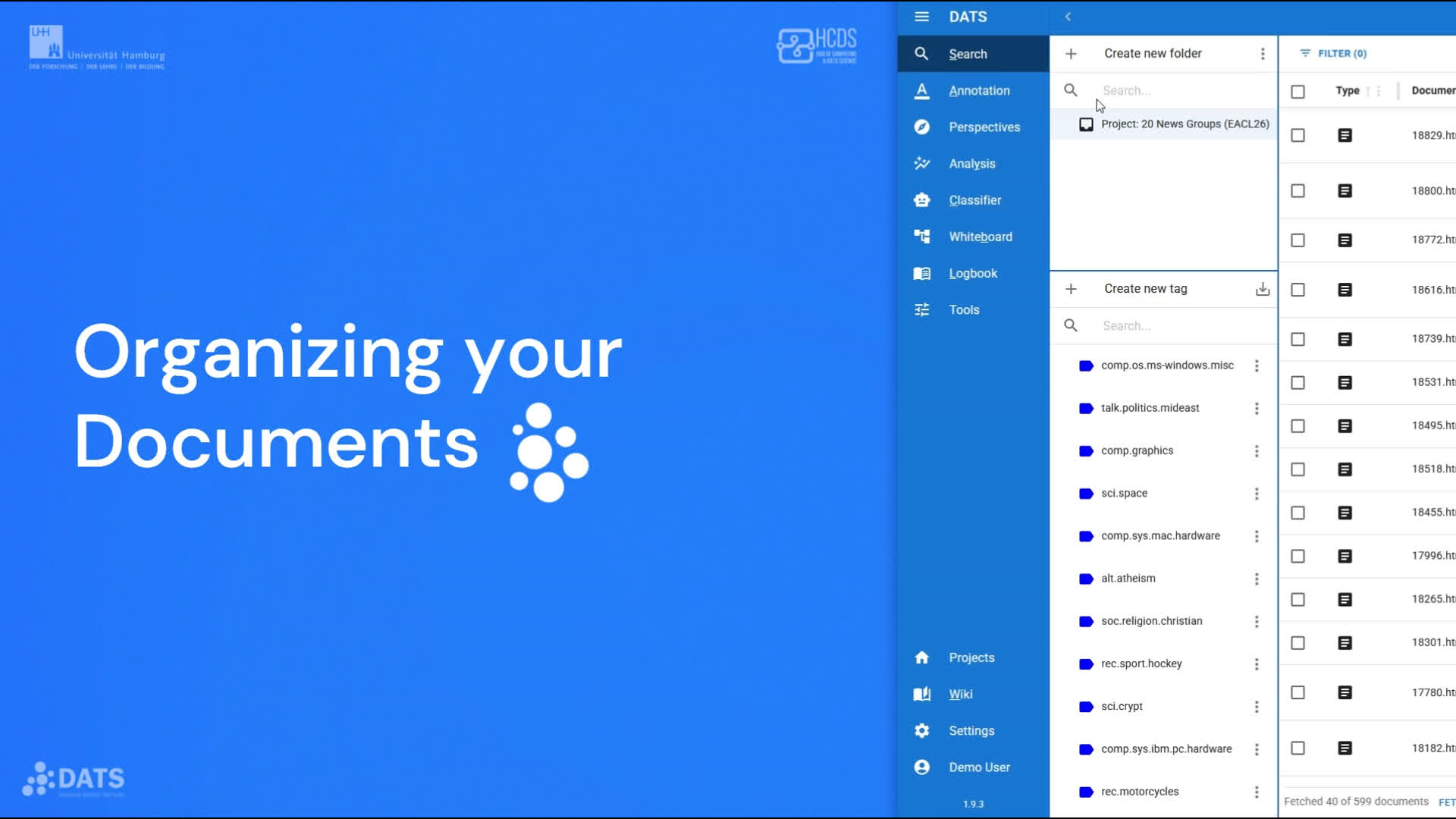 Thumbnail - Tagging with DATS - Discourse Analysis Tool Suite