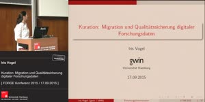 Thumbnail - Kuration: Migration und Qualitätssicherung digitaler Forschungsdaten