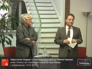 Miniaturansicht - Zeitzeugengespräch mit Helmut Haeckel, erster Direktor der Hamburger Anstalt für neue Medien