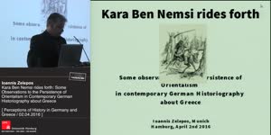 Thumbnail - Kara Ben  Nemsi rides forth: some observations to the persistence of Orientalism in contemporary German Historiography about Greece