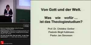 Thumbnail - Von Gott und der Welt. Was wie wofür … ist das Theologiestudium?