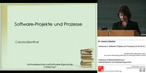 Miniaturansicht - STE, Vorlesung 8 - Software-Projekte und Prozesse (04.06.2010)