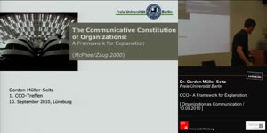 Thumbnail - Dr. Gordon Müller-Seitz - CCO - A Framework for Explanation