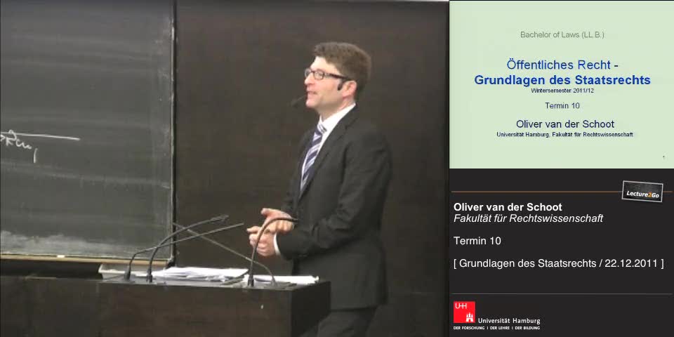Oliver Van Der Schoot Grundlagen des Staatsrechts 10. Termin (22.12.2011) - Oliver van der