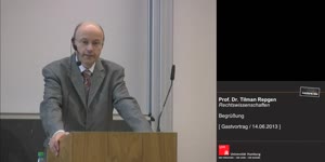 Thumbnail - Prof. Dr. Tilman Repgen: Begrüßung