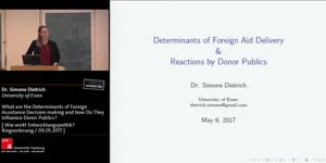 Miniaturansicht - What are the Determinants of Foreign Assistance Decision-making and how Do They Influence Donor Publics?