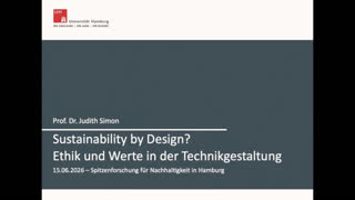 Miniaturansicht - SDG 5, SDG 10: Sustainability by Design? Ethik und Werte in der Technikgestaltung