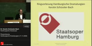Thumbnail - 11.11.2009, Dr. Kerstin Schüssler-Bach, Staatsoper Hamburg, Leitende Dramaturgin