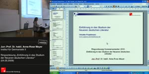 Thumbnail - Einführung in das Studium der neuen deutschen Literatur vom 04.05.2010