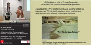 Thumbnail - Reflecting on War - Pressefotografie zwischen Dokumentation und Manipulation