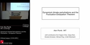 Thumbnail - Dynamical Climate Perturbations and the Fluctuation - Dissipation Theorem
