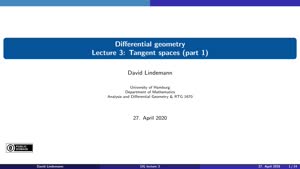 Miniaturansicht - Lecture 3: Tangent spaces (part 1)