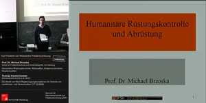 Thumbnail - 1.) Humanitäre Rüstungskontrolle und Abrüstung - 2.) Die Arbeit von Nicht-Regierungsorganisationen für Verbote von Landminen- und Streumunition