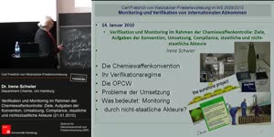 Thumbnail - Verifikation und Monitoring im Rahmen der Chemiewaffenkontrolle: Ziele, Aufgaben der Konvention, Umsetzung, Compliance, staatliche und nicht-staatliche Akteure