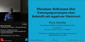 Miniaturansicht - Plutonium: Reflexionen über Entsorgungsstrategien eines Rohstoffs mit negativem Marktwert