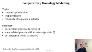 Thumbnail - homology modelling part 1 of 4