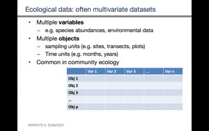 Miniaturansicht - Intro to multivariate statistics