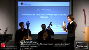 Miniaturansicht - Feierliche Eröffnung des „Maimonides Centre for Advanced Studies – Jewish Scepticism“