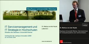 Thumbnail - IT Service Management und IT-Strategie in Hochschulen – Situation der Bauhaus-Universität Weimar
