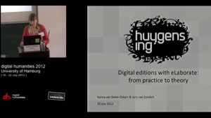 Miniaturansicht - Digital editions with eLaborate: from practice to theory (1)