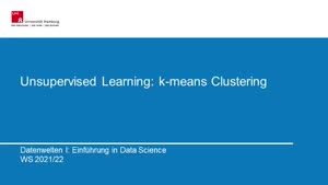 Miniaturansicht - 7. Sitzung: Unsupervised Learning - k-Means Clustering