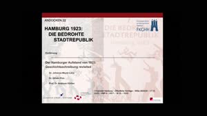 Thumbnail - Einführung: Der Hamburger Aufstand von 1923: Geschichtsschreibung revisited