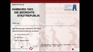 Miniaturansicht - Einführung: Der Hamburger Aufstand von 1923: Geschichtsschreibung revisited