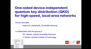 Miniaturansicht - One-sided Device-Independent Quantum Key Distribution for High-speed Local-Area Networks