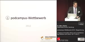 Thumbnail - podcampus-Wettbewerb 2012: Siegerehrung