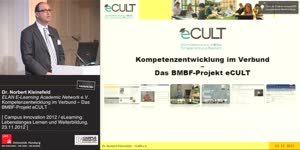Miniaturansicht - Kompetenzentwicklung im Verbund – Das BMBF-Projekt eCULT