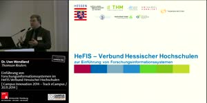 Thumbnail - Einführung von Forschungsinformationssystemen im HeFIS-Verbund Hessischer Hochschulen