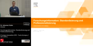 Miniaturansicht - Forschungsinformation: Standardisierung und Professionalisierung
