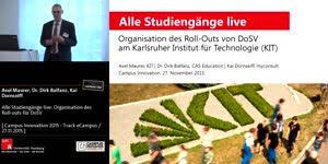 Miniaturansicht - Alle Studiengänge live: Organisation des Roll-outs für DoSV