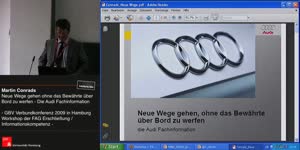 Thumbnail - Martin Conrads: Neue Wege gehen ohne das Bewährte über Bord zu werfen - Die Audi-Fachinformation