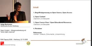 Miniaturansicht - Open Content - Wissensverbreitung mit "some rights reserved"