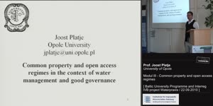 Miniaturansicht - Module III - Common property and open access regimes in the context of water managment and good governance