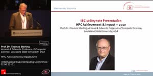 Miniaturansicht - Past Year in Perspective	Wednesday Keynote: HPC Achievement & Impact – 2010