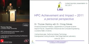 Miniaturansicht - Wednesday Keynote: HPC Achievement & Impact 2011
