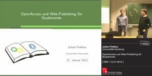 Thumbnail - [KBS] OpenAccess und Web-Publishing für Studierende