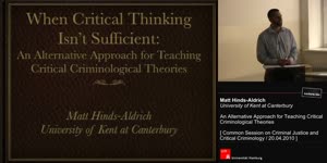 Thumbnail - An Alternative Approach for Teaching Critical  Criminological Theories