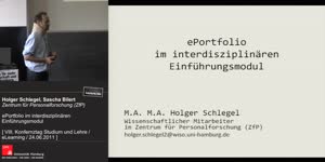 Thumbnail - ePortfolio im interdisziplinären Einführungsmodul